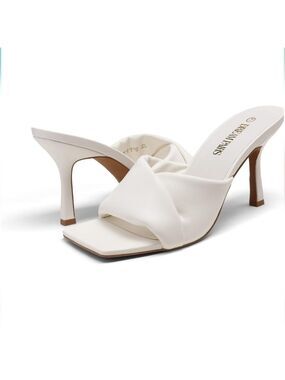DREAM PAIRS Women’s High Stilettos Heels Mules Open Square Toe  NWT Size 9.5
